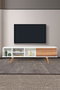 Hanah Home Ela 3630 Soporte para TV Blanco y nogal